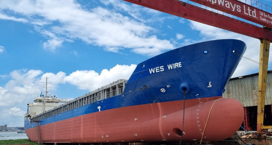 তুরস্কে যাচ্ছে আনন্দ শিপইয়ার্ডের তৈরি ৫৫০০ টনের জাহাজ