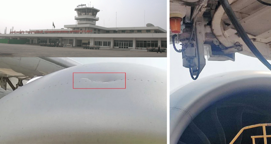 ওসমানীতে বোর্ডিং ব্রিজের সঙ্গে বিমানের ধাক্কা, ফ্লাইট বিলম্ব