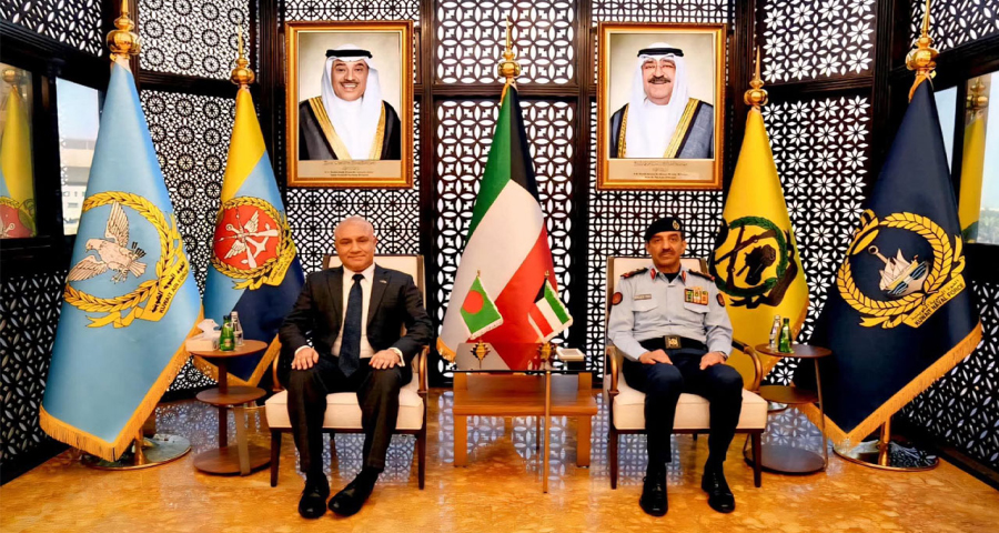 <span style='color:red;font-size:14px;'>সামরিক সহযোগিতা নিয়ে আলোচনা</span><br> কুয়েতের সশস্ত্র বাহিনীর প্রধানের সঙ্গে বাংলাদেশি দূতের সাক্ষাৎ