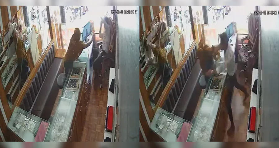 চুরি করতে গিয়ে ২৫ সেকেন্ডে ২০ চড় খেলেন নারী