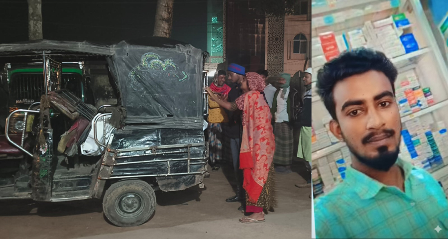 ট্রাকের সাথে মোটরসাইকেলের সংঘর্ষে যুবকের মৃত্যু
