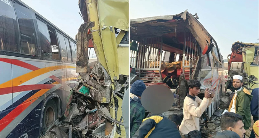 সিলেটে মুখোমুখি সংঘর্ষে তিন বাসের নিহত দুই, আহত ১০