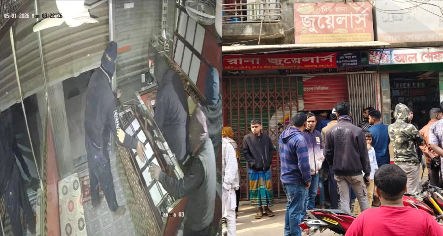 মোহাম্মদপুরে দোকান থেকে ৭০ ভরি স্বর্ণ ও ৬০০ ভরি রুপা চুরি