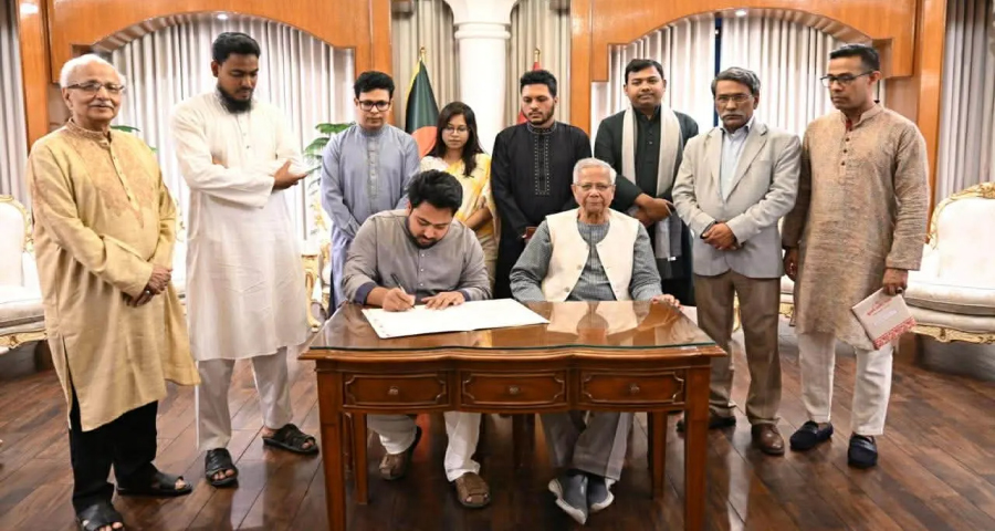 জুলাই সনদে স্বাক্ষর করল এনসিপি, ধন‍্যবাদ জানালেন প্রধান উপদেষ্টা