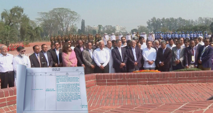 স্মৃতিসৌধের পরিদর্শন বইয়ে যা লিখলেন তারেক রহমান