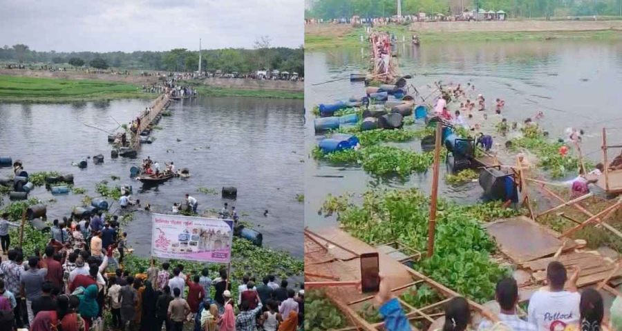 শতাধিক মানুষসহ নদীতে ভেঙে পড়ল ব্রিজ, ভাই-বোনসহ নিহত ৪