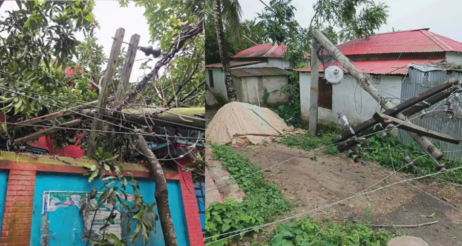 কুমিল্লায় কালবৈশাখীর তাণ্ডব: ৩৫ ট্রান্সফরমার নষ্ট, বিদ্যুৎহীন ১৭ উপজেলা
