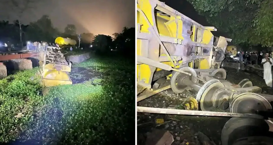 তেলবাহী ট্রেন লাইনচ্যুত, সিলেটের সঙ্গে সারাদেশের রেল যোগাযোগ বন্ধ