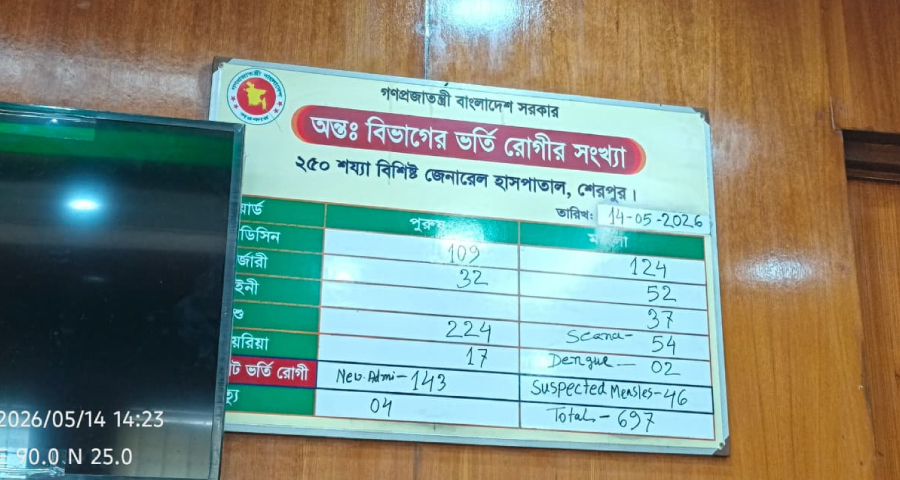 শেরপুরে বাড়ছে হামের উপসর্গে আক্রান্ত শিশু, হাসপাতালে ভর্তি ৪৬