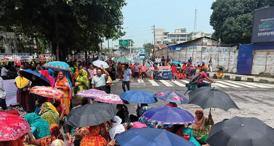মহাখালী-তেজগাঁও সড়ক অবরোধ