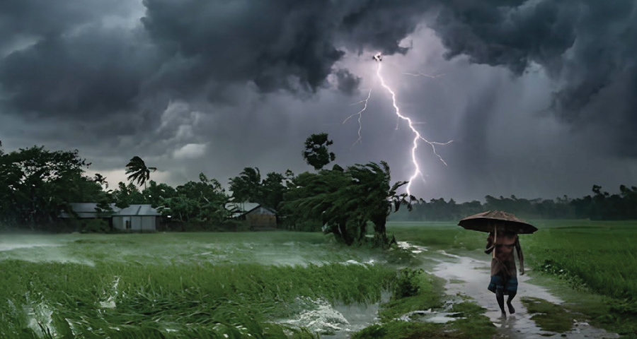 ৮ জেলায় দুপুরের মধ্যে ঝড়সহ বজ্রবৃষ্টির পূর্বাভাস