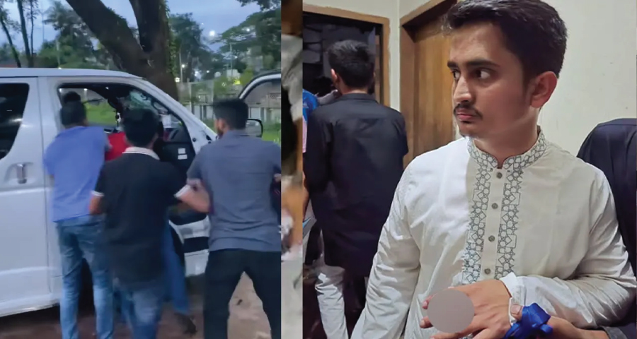 হবিগঞ্জে এনসিপির গাড়িবহরে হামলা, সারজিসসহ আহত অনেকে