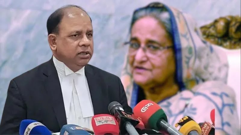 শেখ হাসিনার দেশে ফিরে সরাসরি আত্মসমর্পণের কোনো সুযোগ নেই: চিফ প্রসিকিউটর