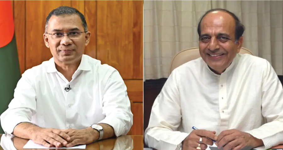 প্রধানমন্ত্রীর সঙ্গে বৈঠকে ভারতীয় হাইকমিশনার দীনেশ ত্রিবেদী