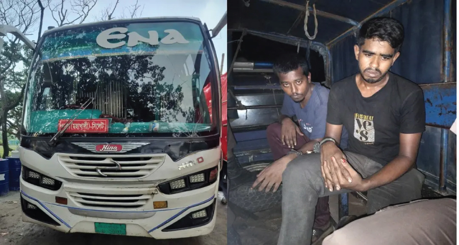 ৯৯৯-এ ফোন, মহাখালী থেকে চুরি হওয়া বাস উদ্ধার মিরপুর বেড়িবাঁধে