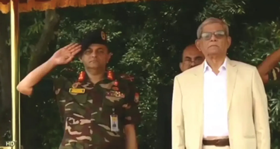 বঙ্গভবনে রাষ্ট্রপতি মির্জা ফখরুল ইসলাম, দেওয়া হলো গার্ড অব অনার