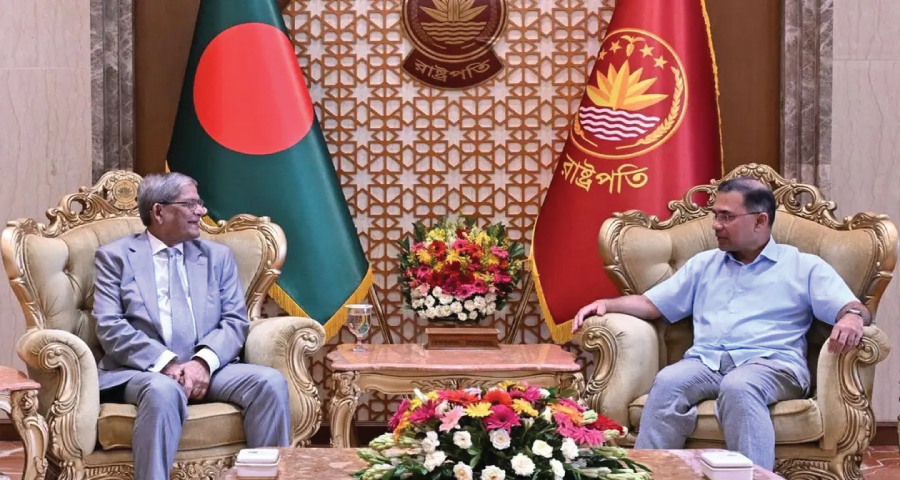 রাষ্ট্রপতির সঙ্গে প্রধানমন্ত্রী তারেক রহমানের প্রথম সৌজন্য সাক্ষাৎ