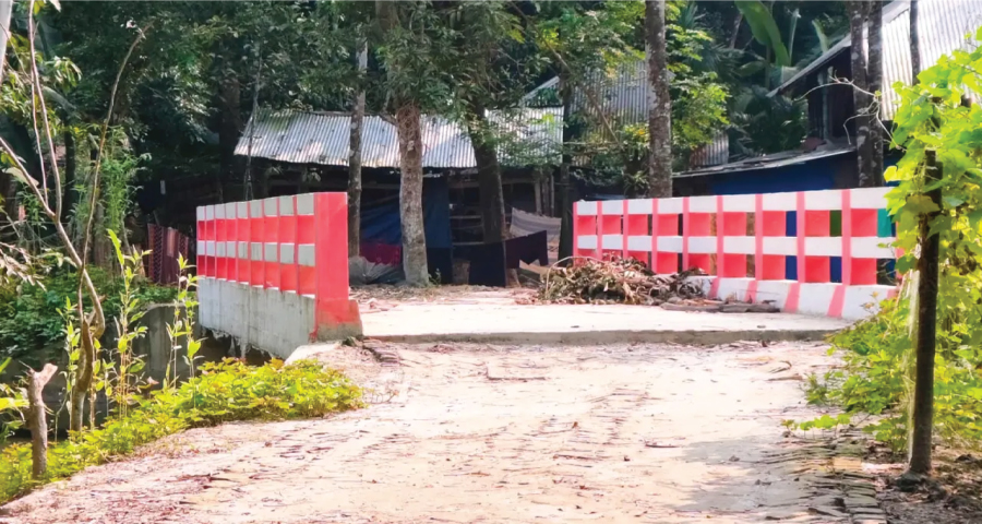এক বাড়ির সামনে ৪১ লাখ টাকার সেতু, উঠছে প্রকল্পের যৌক্তিকতা নিয়ে প্রশ্ন