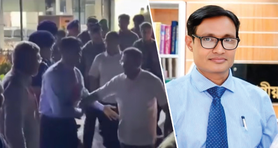 প্রধানমন্ত্রীর সঙ্গে হাত মেলানোর পর প্রটোকল ভঙ্গ, স্ট্যান্ড রিলিজ রাজশাহীর বিভাগীয় কমিশনার